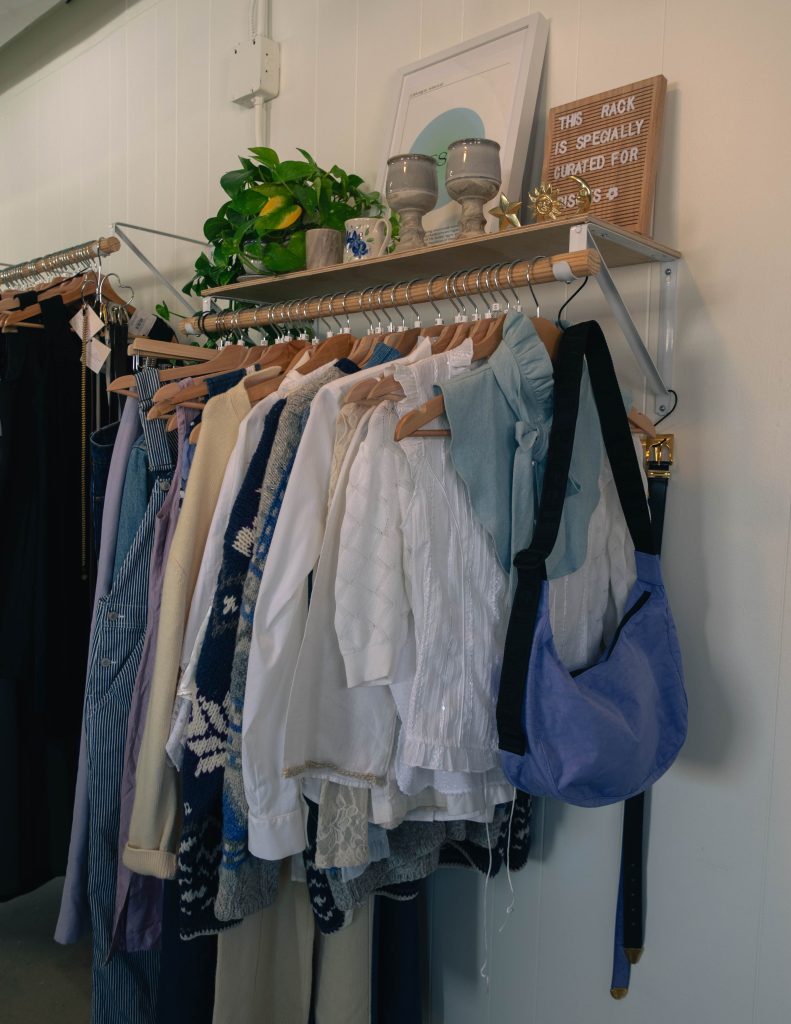 clothing in a consignment store in Inglewood Calgary