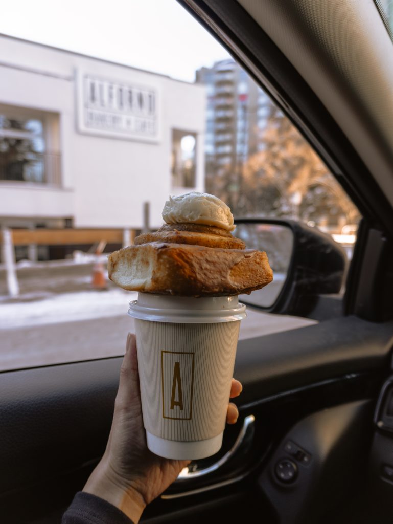 driving by Alforno Cafe and Bakery