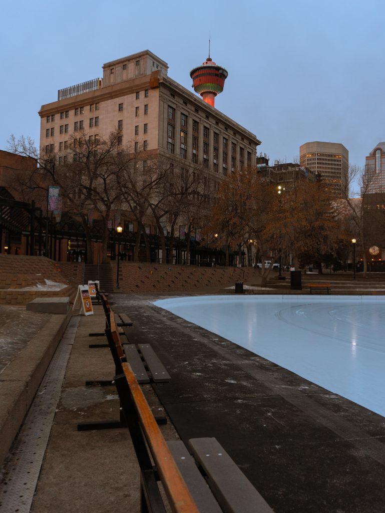 Winter Ice Skating in Calgary