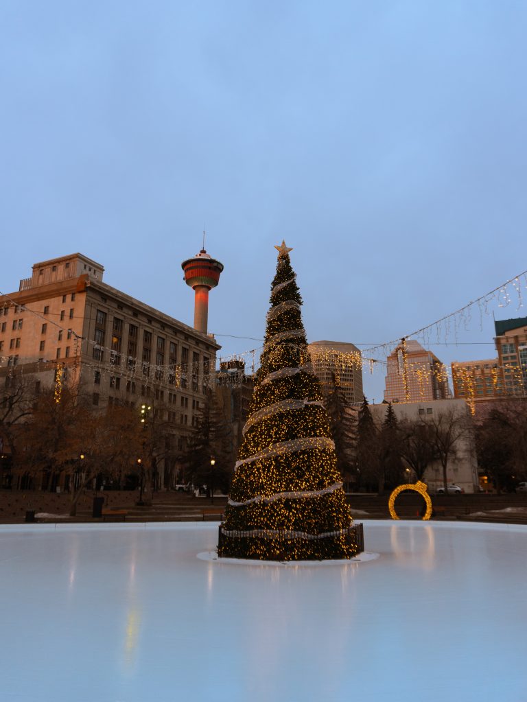 Winter Ice Skating in Calgary