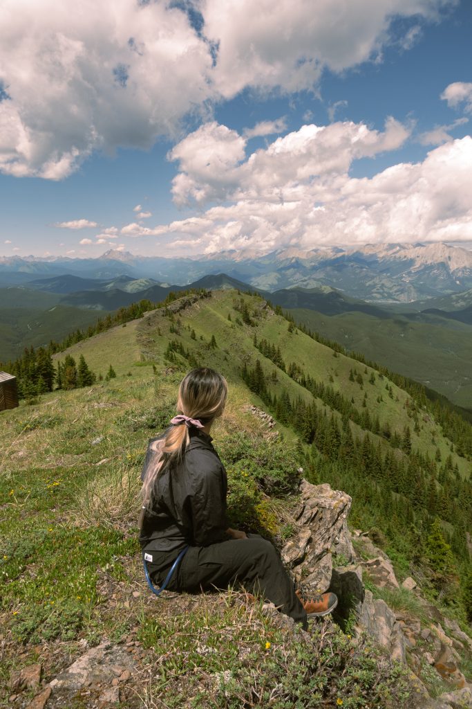 Sitting along Raspberry Ridge Trail