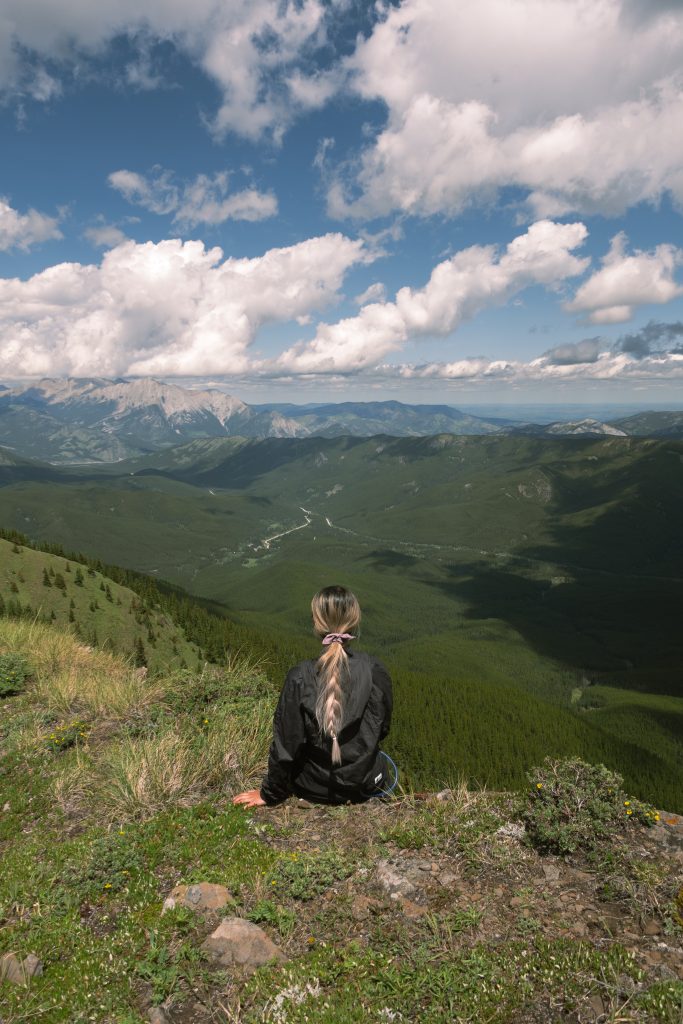 Sitting along Raspberry Ridge Trail