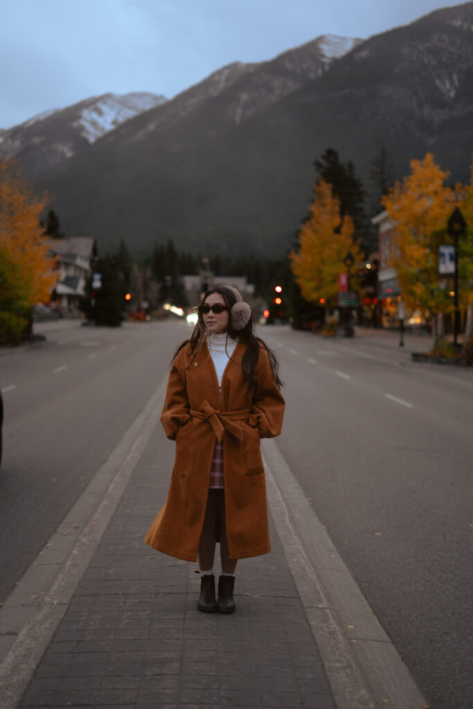 Banff Avenue in the Fall