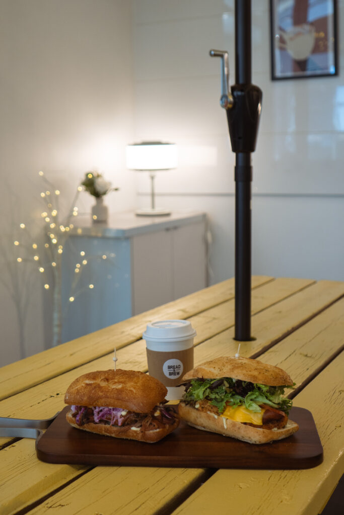 Sandwiches at Bread and Brew